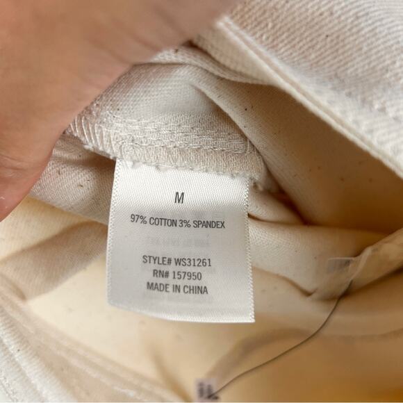 NEW Francesca's Cream Culotte Pants M Wide Leg Crop - Picture 6 of 8